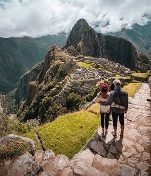 Tourist amazed by the wonder of the world