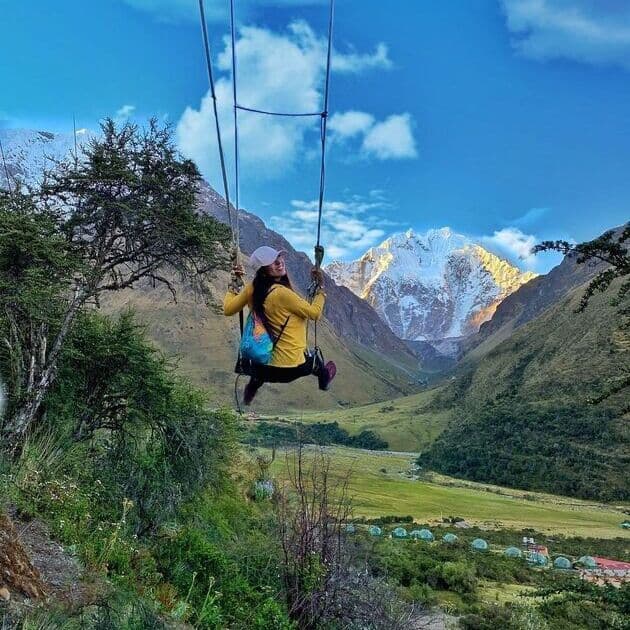 Looking at Nevado Salkantay and Humantay